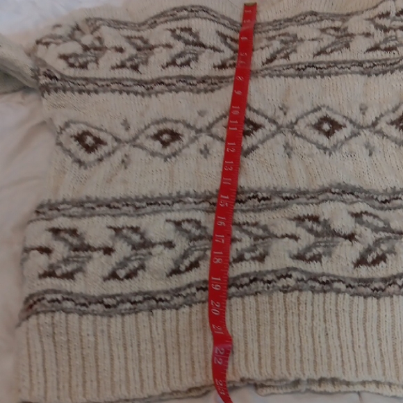 Polo Ralph Lauren Cream Aztec Southwest Style Womens wool blend Cardigan Sweater - Picture 9 of 10